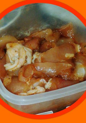 รูปของ หมูหมัก สูตรที่ 2 หมักซอสพริก