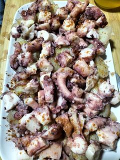 Una foto de Pulpo a la gallega con cachelos