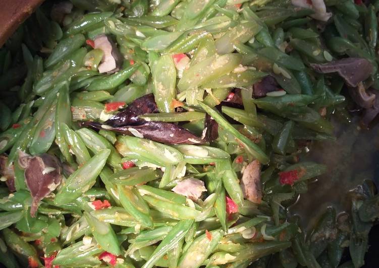 Resep Tumis Buncis ft Ati ampela yang enak