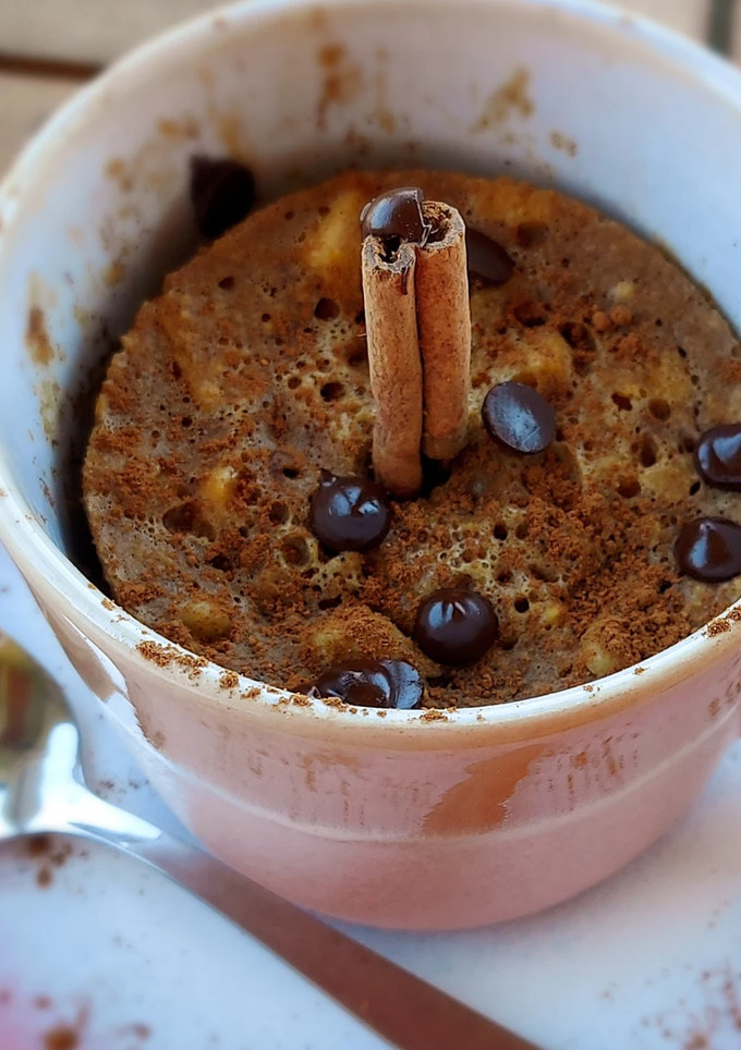 Foto de Bolo de Caneca de Maçã e Canela