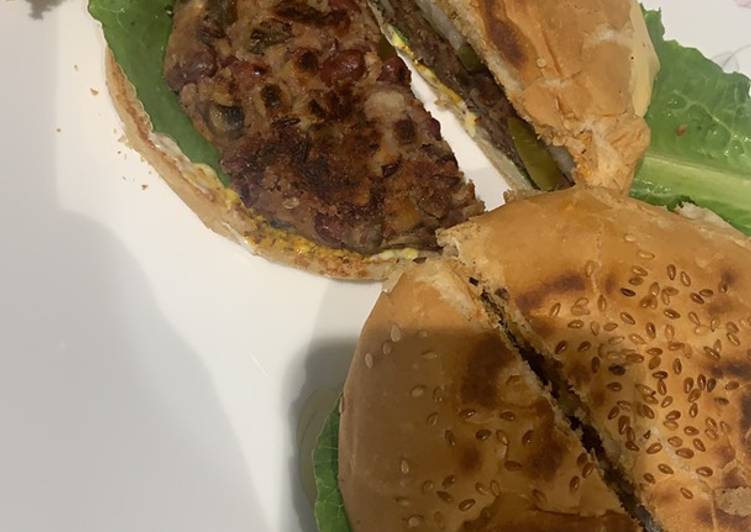 Steps to Make Award-winning Mushroom and Bean Burger