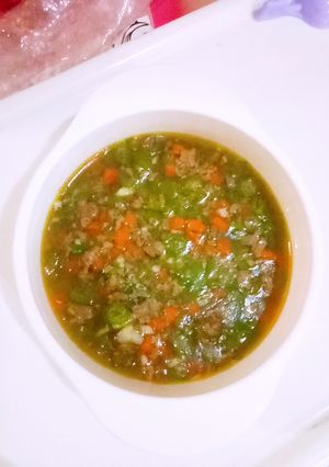 Foto resep Mpasi 1y+ tumis buncis daging cincang
