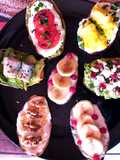 Toast din cartofi dulci în diverse combinații