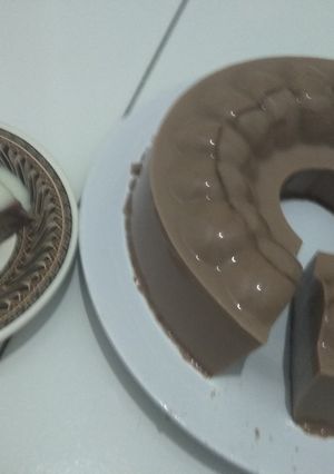 Foto resep Milky chocolate puding with fla