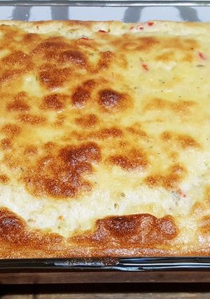 Una foto de Soufflé de cebolla