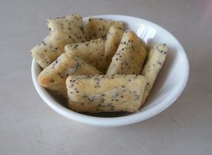 Una foto de Galletitas saladas con semillas de chía
