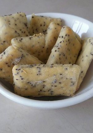 Una foto de Galletitas saladas con semillas de chía