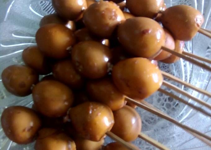 Bacem telur puyuh ala sate