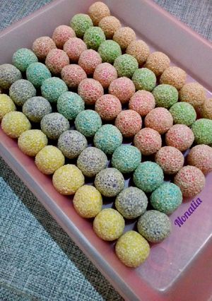 Foto resep Onde-Onde Pelangi Mini (bisa frozen dan dijual)