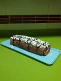 Brazo de gitano de choco relleno de nata con thermomix