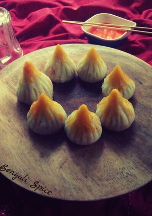 A picture of Stuffed Paneer and Coconut Modak.
