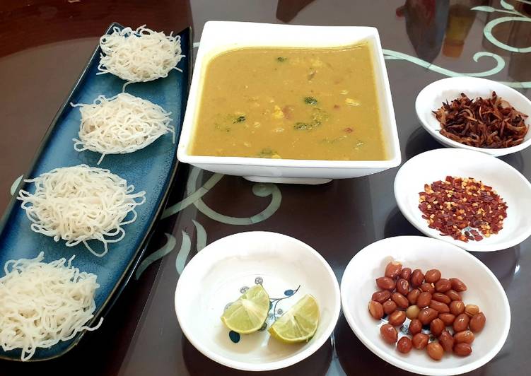 Simple Way to Prepare Super Quick Homemade Khowsuey with Idiyappam