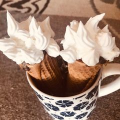A picture of Coffee cone cake.