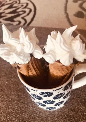 A picture of Coffee cone cake.