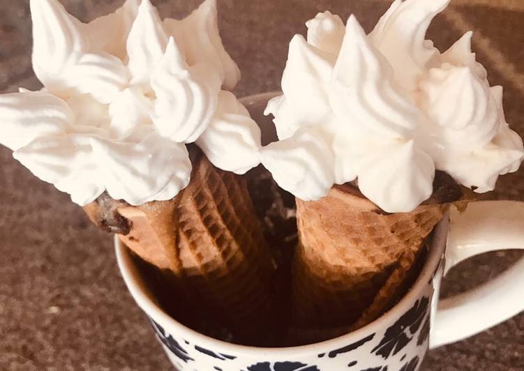 Coffee cone cake