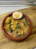 Chickpea, Spinach, and Egg Stew
