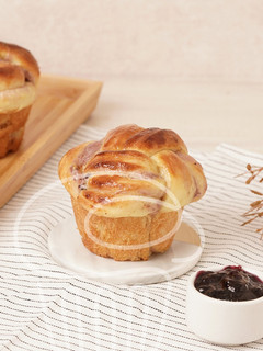 Foto resep Twisted Blueberry Bun