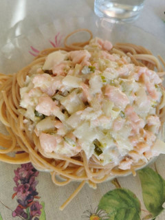 Una foto de 277. Salsa de salmón marinado para pasta