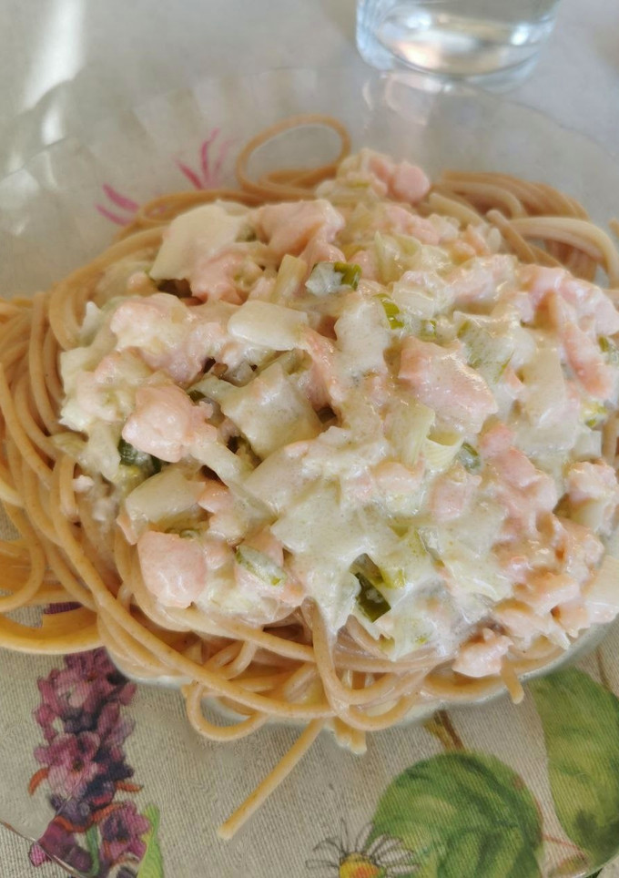 Una foto de 277. Salsa de salmón marinado para pasta