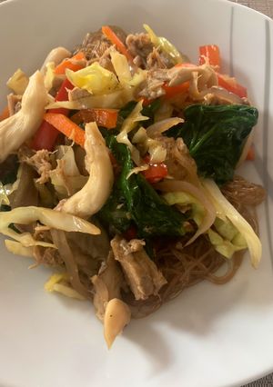 Una foto de Japchae