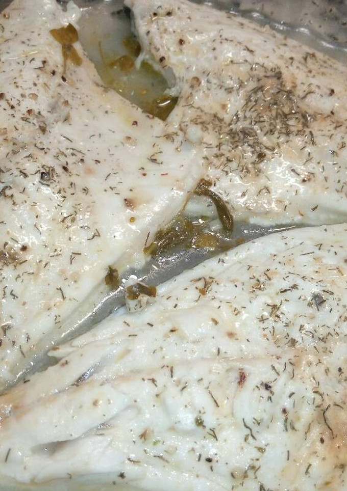 Una foto de Lomos de dorada al limón