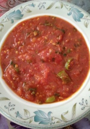 A picture of Tamater ki chutney.