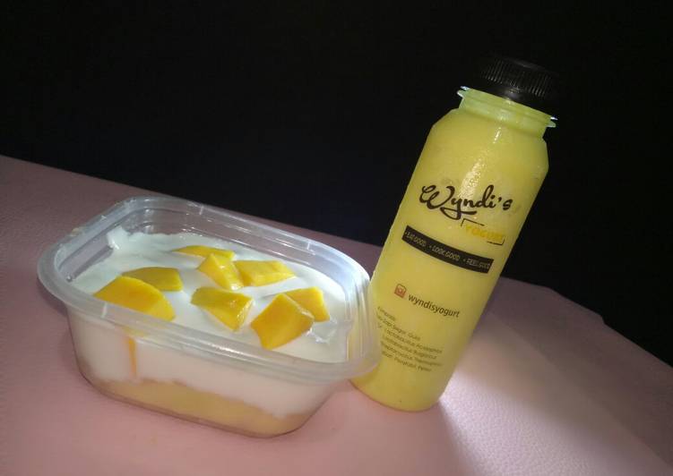 Dessert box mango smoothies