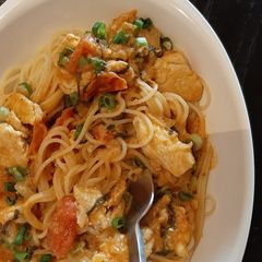 A picture of Tom Yam Spaghettini.