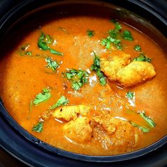 A picture of Chicken Kuzhambu (Chicken Curry).
