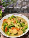 Sayur Tauhu Jepun & Brokoli Cantonese Style (Sihat)