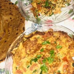 A picture of Piyazi omelette💕پیازی آملیٹ💕.