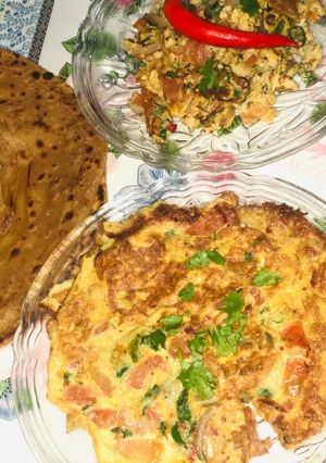 A picture of Piyazi omelette💕پیازی آملیٹ💕.