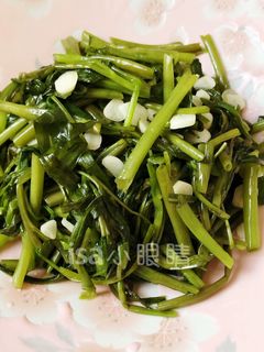 清燙空心菜 的食譜成品照片