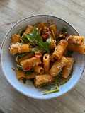 Rocket sundried tomato rigatoni