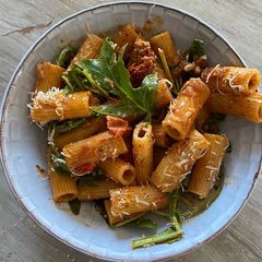 Rocket sundried tomato rigatoni A picture of Rocket sundried tomato rigatoni.