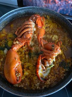 Una foto de Arroz caldoso con bogavante