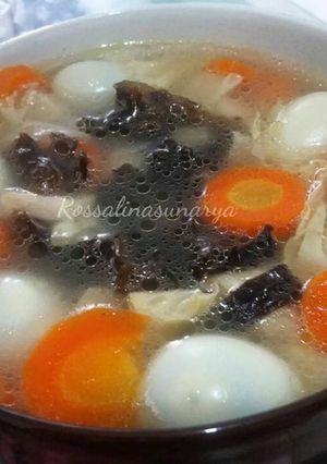 Foto resep Sop Kembang Tahu Jamur Kuping
