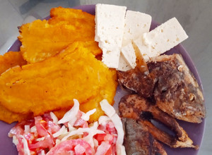 Una foto de Pescado frito