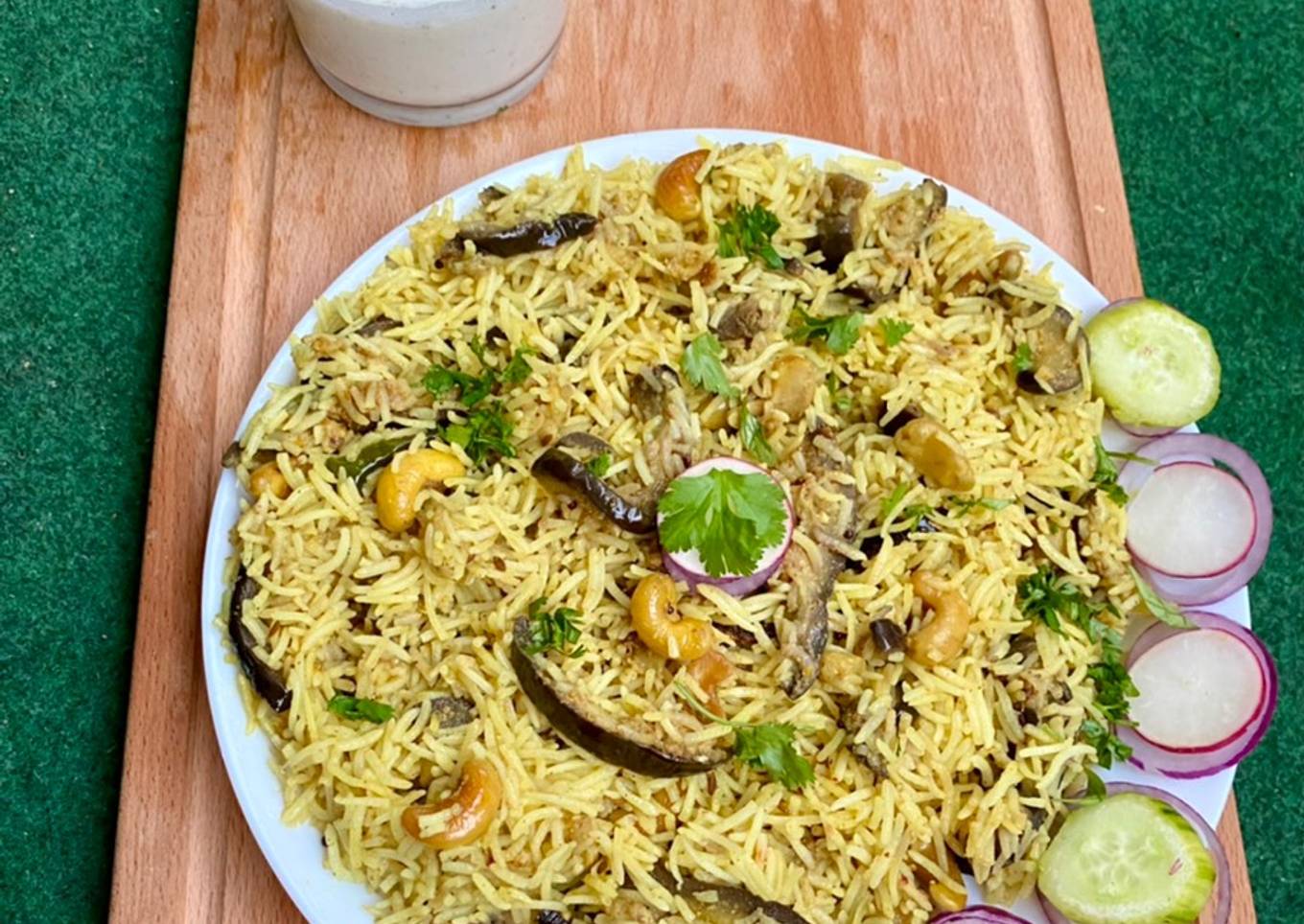 Spicy Brinjal/EggPlant Pulav