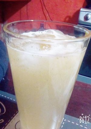Una foto de Agua de melón con hierbabuena