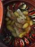 Tian en tajine au rôti de dinde