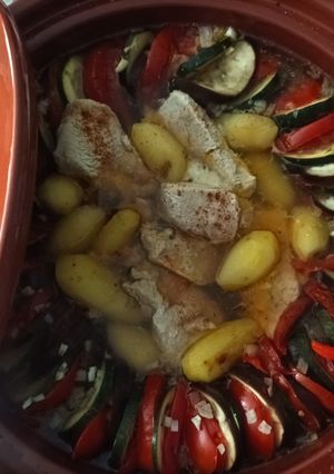 Une photo de Tian en tajine au rôti de dinde