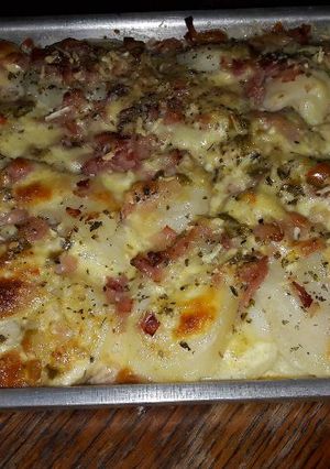 Una foto de Milhojas de papas ♡