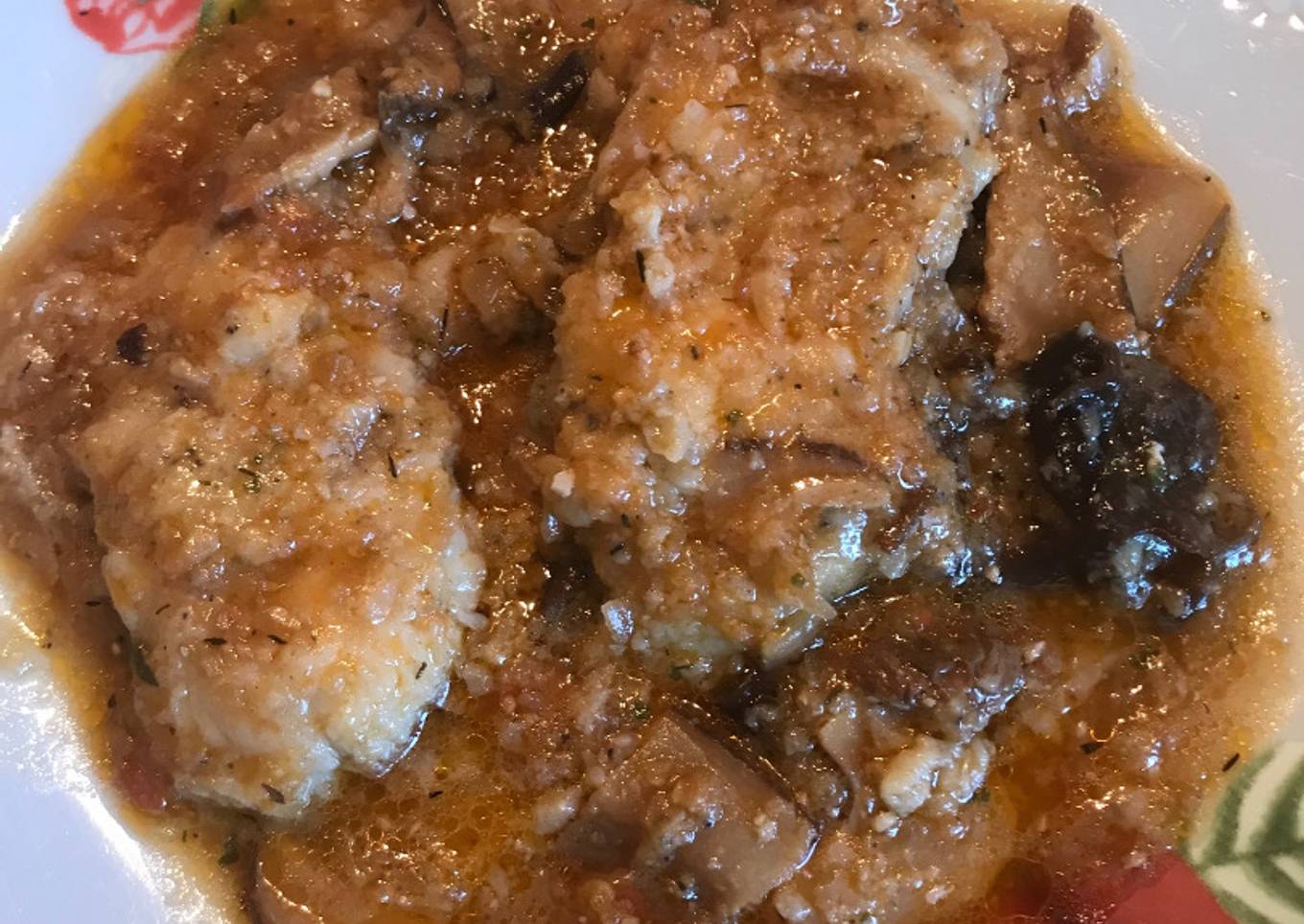 Fricandó de rape con setas