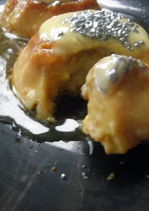 Una foto de Flan cremoso de avena sin huevo