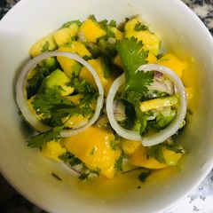 A picture of Mango salad#festivedishrecipecontest.