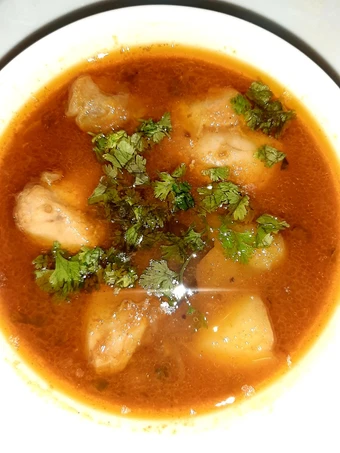 Recipe Chicken curry with potato and peas(chicken Aalu Matar) #mycookbook the So Delicious Tasty