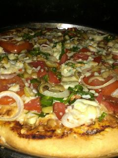 صورة لوصفة بيتزا الخضروات 🍕