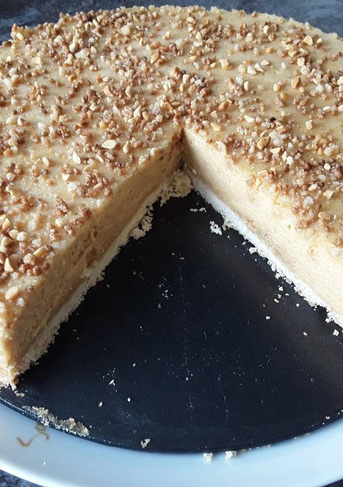 Una foto de Tarta crema de turrón