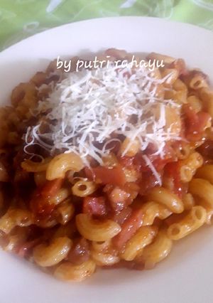 Foto resep Macaroni with red saos
